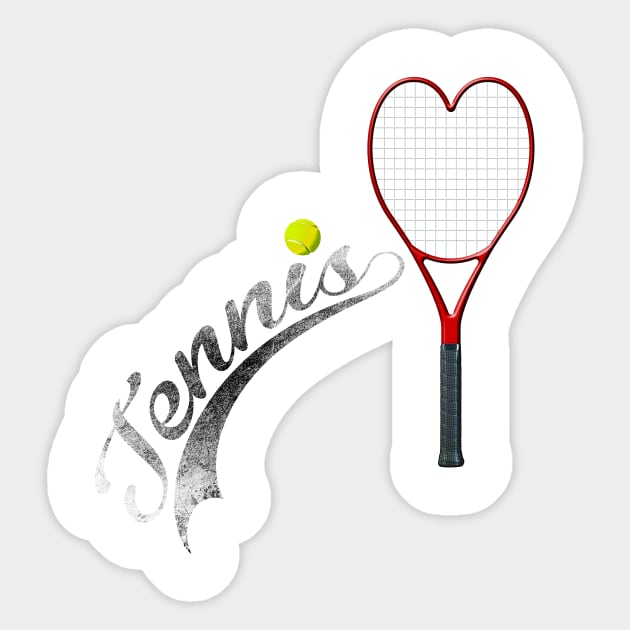 I LOVE TENNIS Sticker by AV